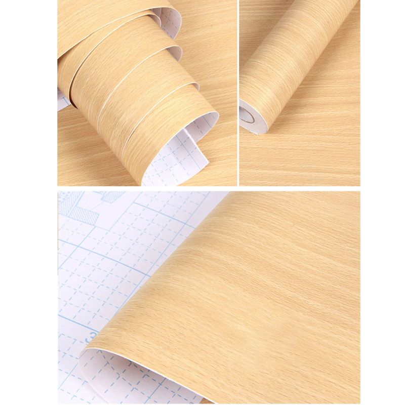 Bois Peler et Coller Stickers Muraux Papier Décoratif Film Auto-Adhésif pour Meubles En Bois Véritable Sensation Tactile Surfaces