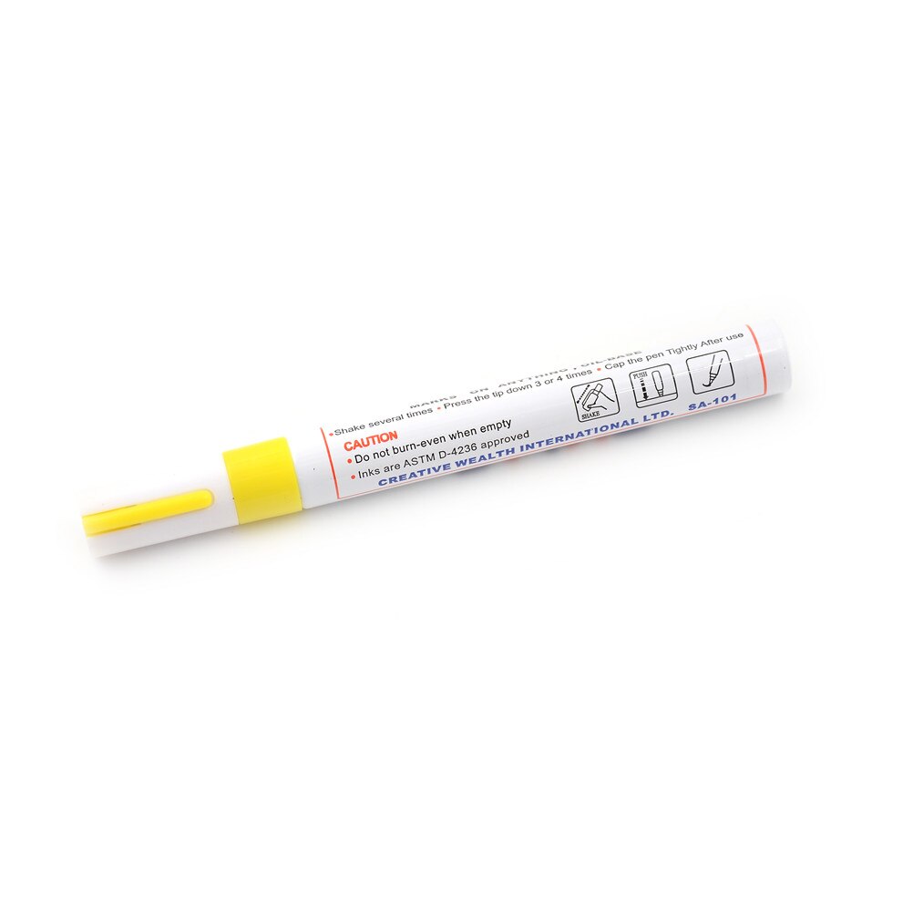 10 farben SP110 Wasserdichte Kennzeichnung Stift Reifen Metall Oberfläche Reparatur Farbe Stifte Farbe Malen Marker Stift: Gelb