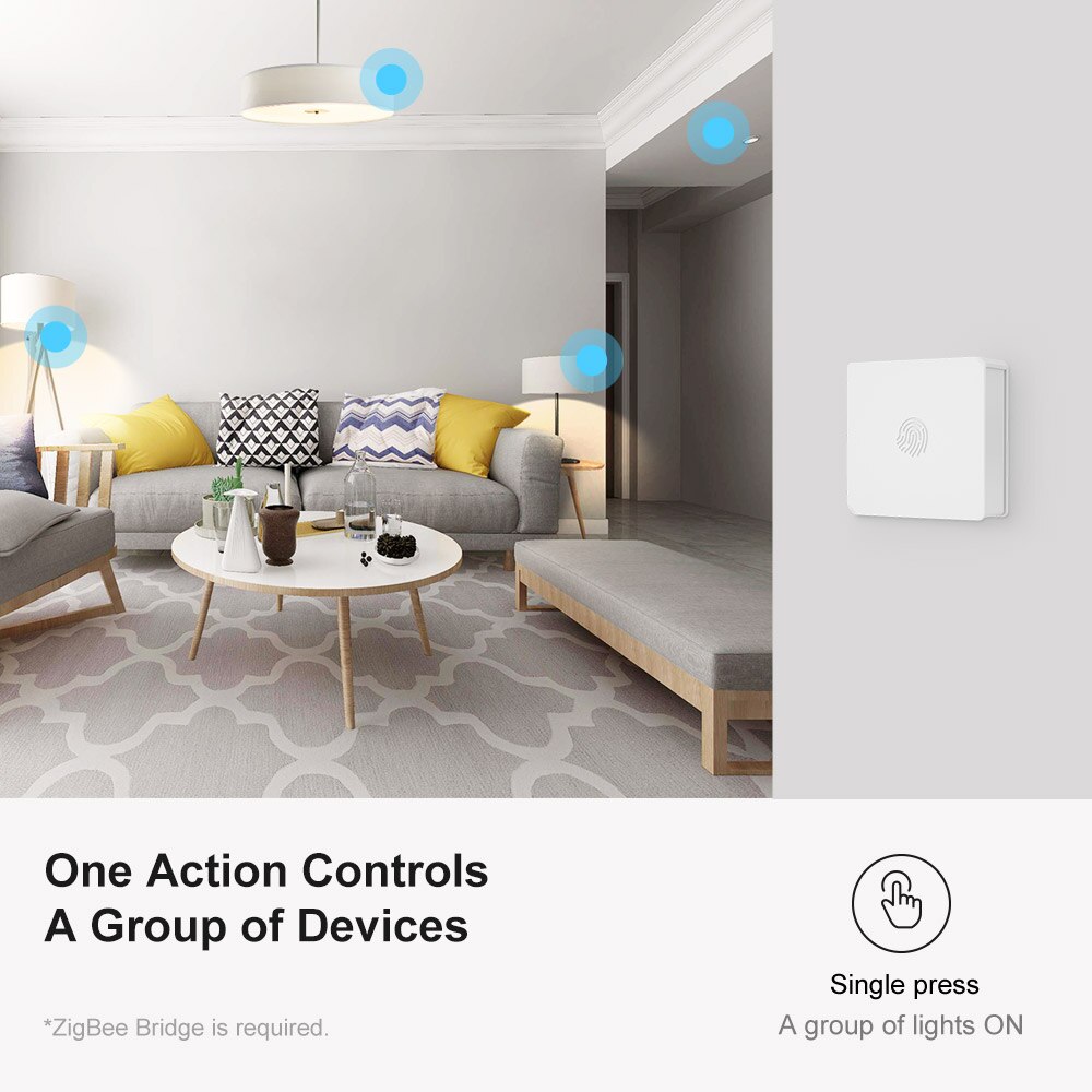 Sonoff snzb -01 zigbee trådløs minikontakt meddelelse om lavt batteri på e-welink app fungerer med ifttt til smart hjemmeautomatisering