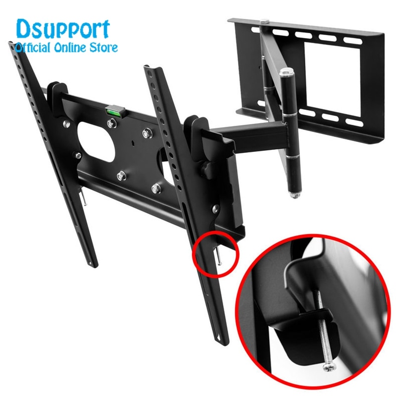 Articulating TV Wall Mount Bracket for 26"-55"LCD LED Plasma 3D TV with VESA up to 400x400, Full Motion Tilt Swivel long arm