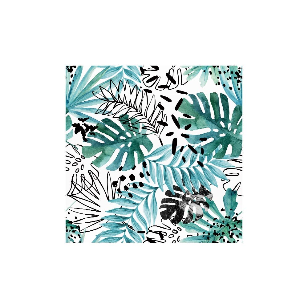 Płytki dekoracyjne w stylu europejskim tropikalna zieleń rośliny brak salon naklejki na biurko renowacja biurka naklejki na ścianę: zielony