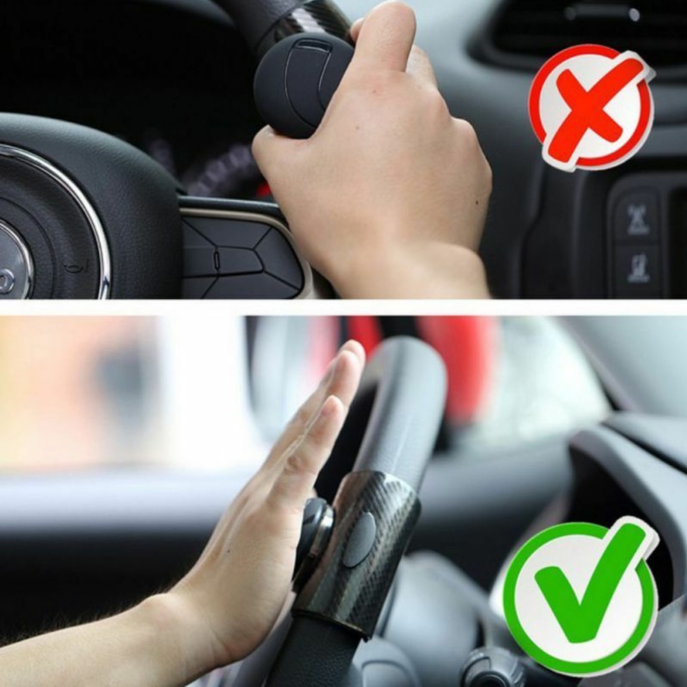 Knop handvat grip auto gereedschap antislip siliconen hulp controle eenvoudig te installeren spinner rotatie flexibel stuurwiel booster universeel
