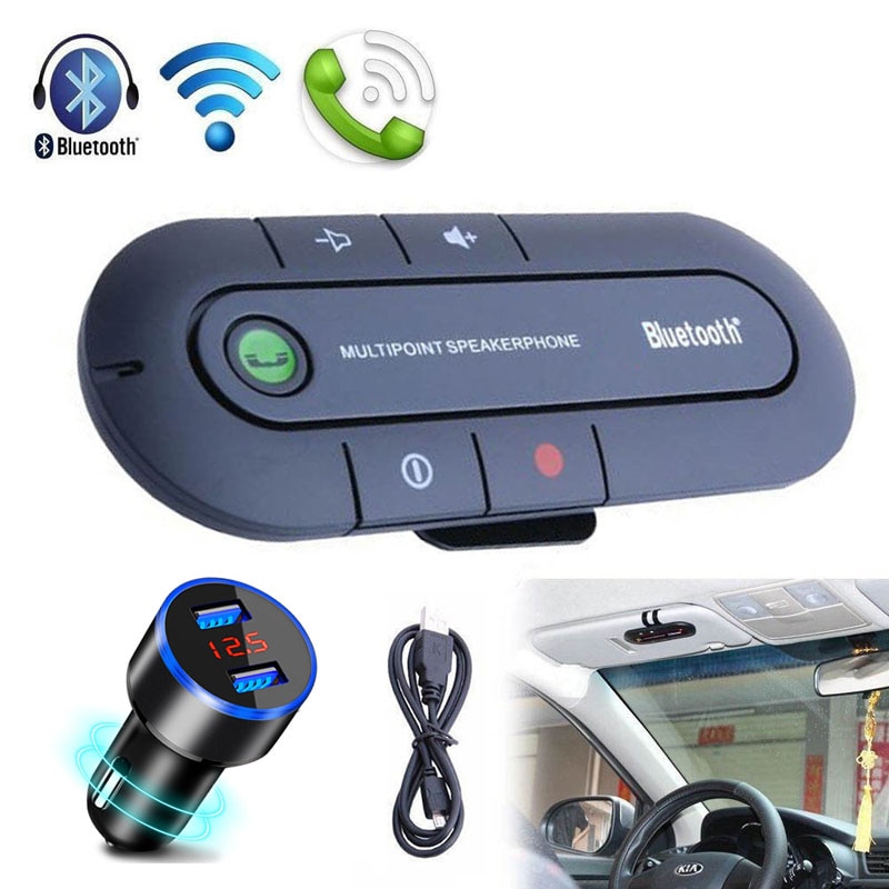 Kit mains libres Bluetooth pour voiture, haut-parl – Grandado