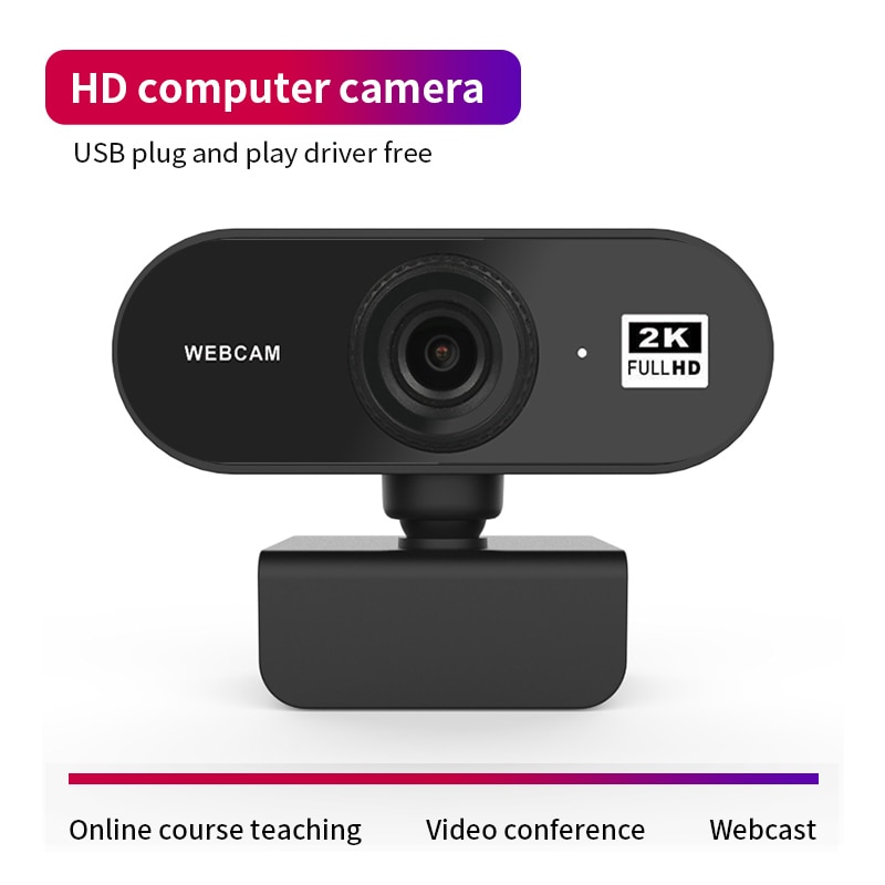 Messa A Fuoco automatica 2K Full HD USB Webcam Built-in Microfono di Alta-end Chiamata Video Macchina Fotografica di Periferiche Per Computer web Camera Per Il Computer Portatile Del PC