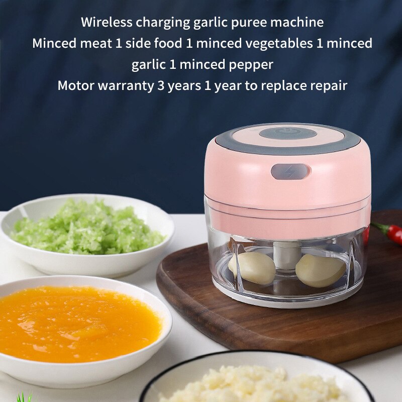 Kraftig kødkværn krydderi hvidløg grøntsagshakker elektrisk automatisk hakkemaskine husholdningskværn køkken foodprocessor