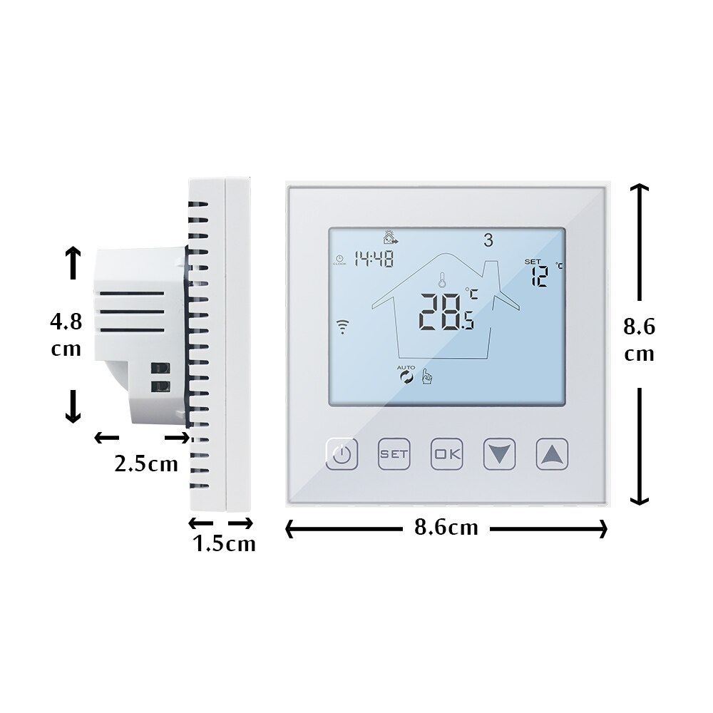 Tuya WiFi termostato sistema di controllo della temperatura intelligente per acqua/riscaldamento a pavimento elettrico caldaia a Gas funziona con Alexa Google Home