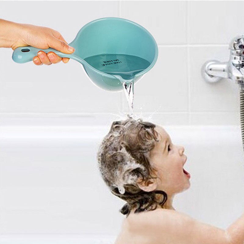 Baby Baby Bad Water Douche Bailer Bad Scoop Cup Kinderen Water Pollepel Plastic Keuken Lange Handvat Water Scheppen Lepel