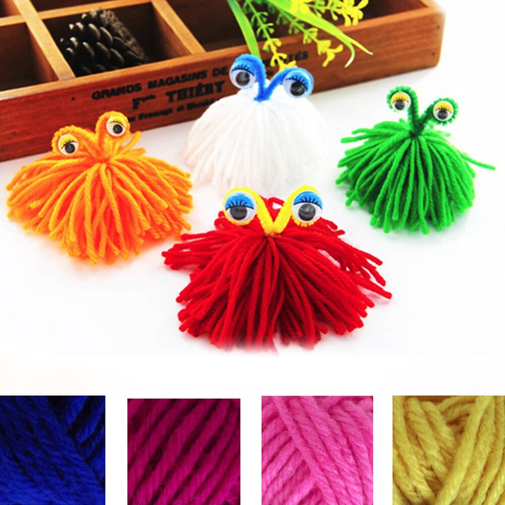 12 farbe Weben Hand Stricken Weiche Baumwolle Garn DIY Acryl Linie Wolle Garn Faden Häkeln Haken für DIY Schal NäHenne liefert
