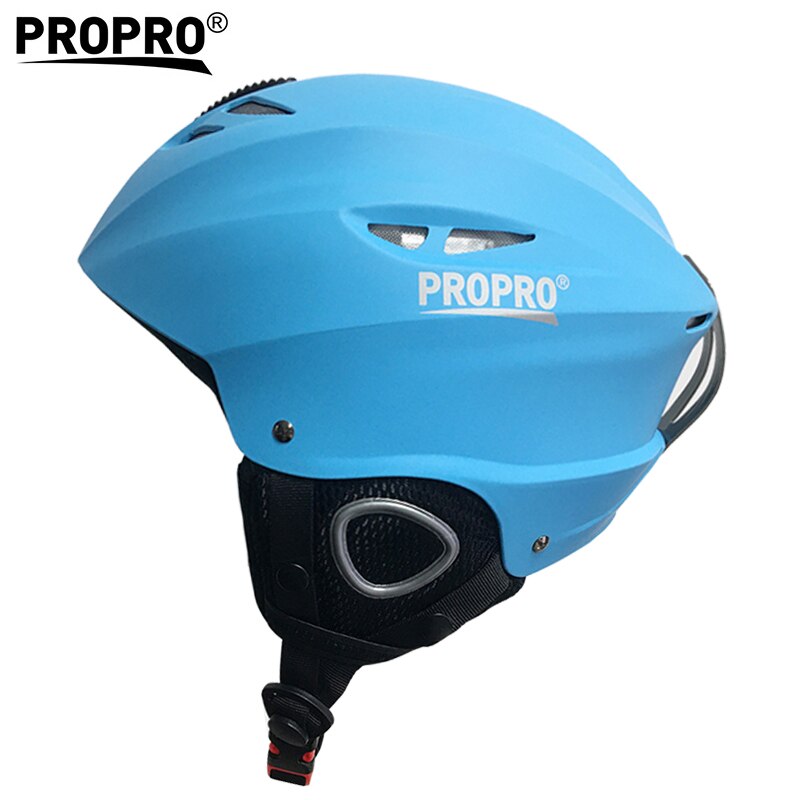 PROPRO Kinderen Ski Veiligheid Helmen Winter Warm Skiën Helm Volwassenen Outdoor Snowboard Sneeuwscooter Helm Sport Schaatsen Helm: Blue / L(56-59)