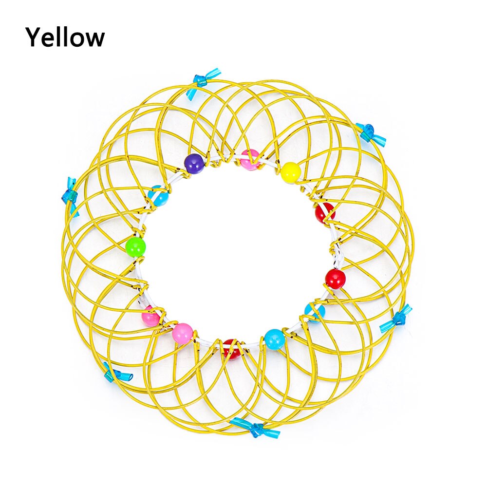 1PC Magie Mandala Blume Korb Spielzeug Mehrere Änderungen Magie Eisen Hoop Spielzeug Angst Relief Leicht zu Tragen Kreative Finger spielzeug