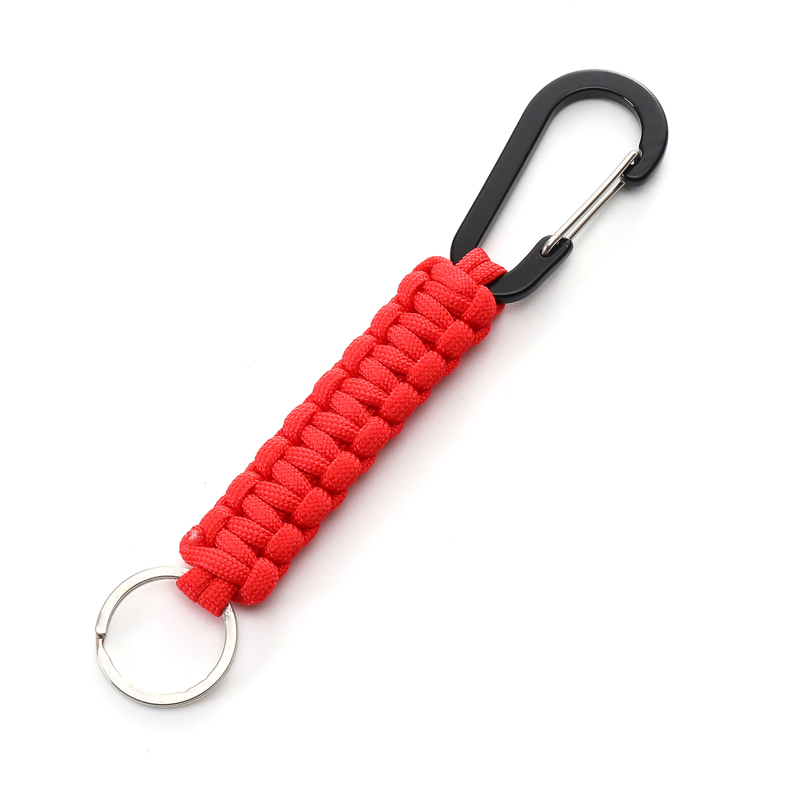 Regenschirm-Seil-Schlüsselanhänger mit Klettverschluss für Tarnung-Schlüsselanhänger, Messer, Taschenlampe, draussen-Camping-Rucksack: Orange