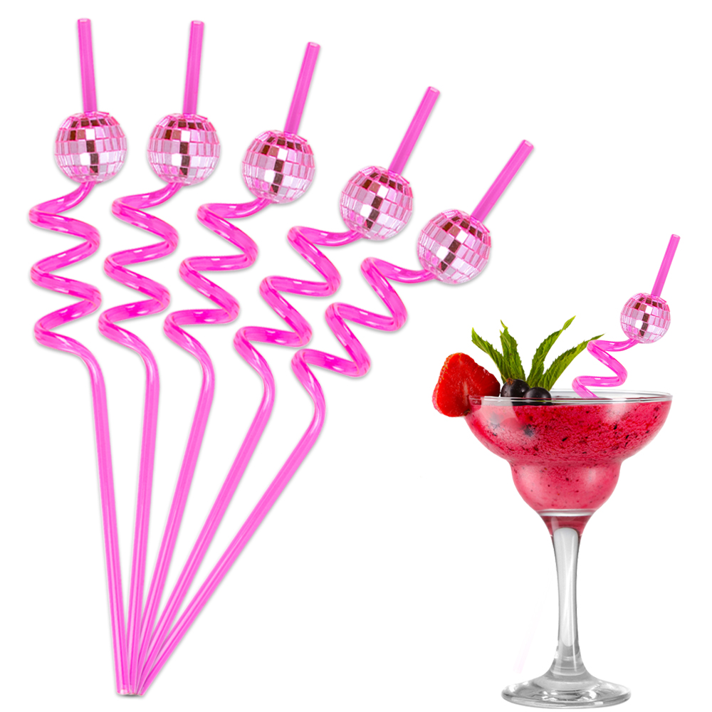 Disco Party Balls Drinking Cups Straws Cupcake Topper Cocktail Stirrers Retro Disco Themed Dance Party Birthday Party Supplies: army green