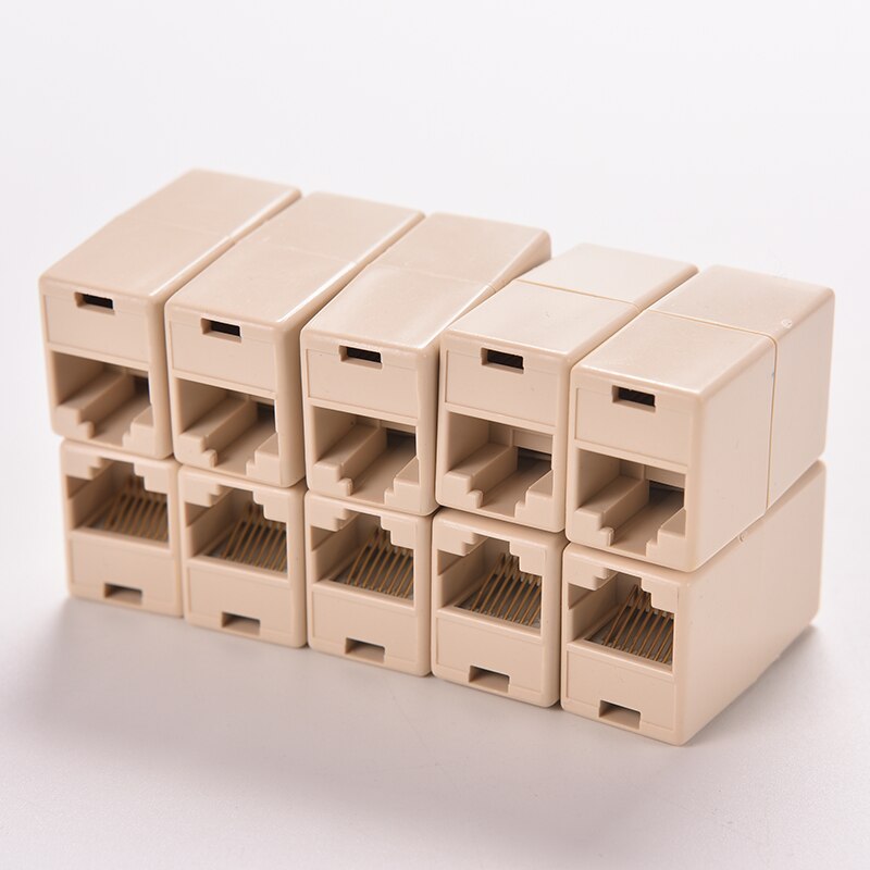 2/4pcs RJ45 Cat5 8P8C Socket Connector Coupler For Extension Broadband Ethernet Network LAN Cable Joiner Extension RJ45 Coupler