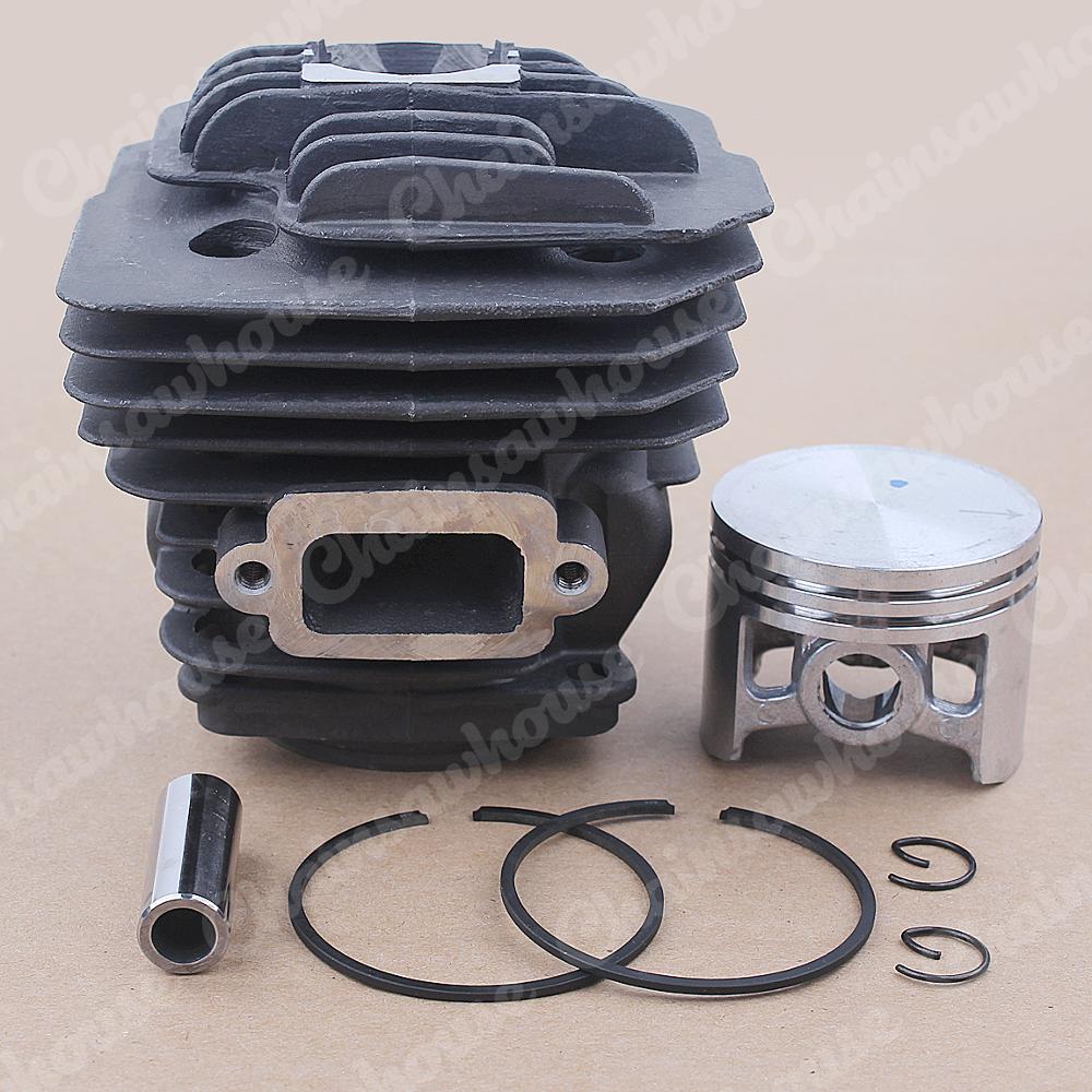 46mm cylinder stempel kit til oleo-mac 956 efco 156 emak 395023 motorsav oem 50012095 w ringstifter