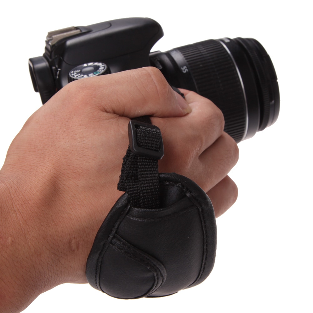 Dragonne en PU pour appareil photo, pour Canon EOS Nikon Sony Olympus SLR DSLR