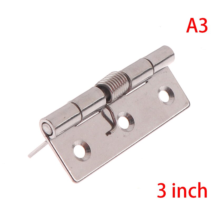 Long Stainless Steel Self-Closing Corner Spring Draw Door Hinge: 3