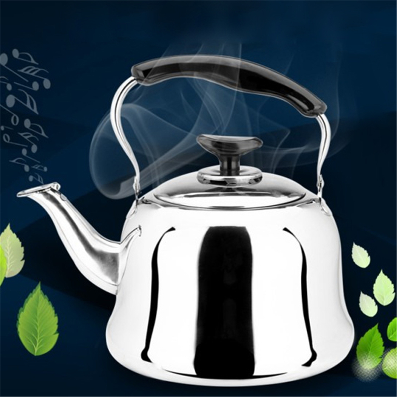Hervidor de té de acero inoxidable 304 Extra grueso, tetera de gran capacidad para restaurante, hotel y sopa