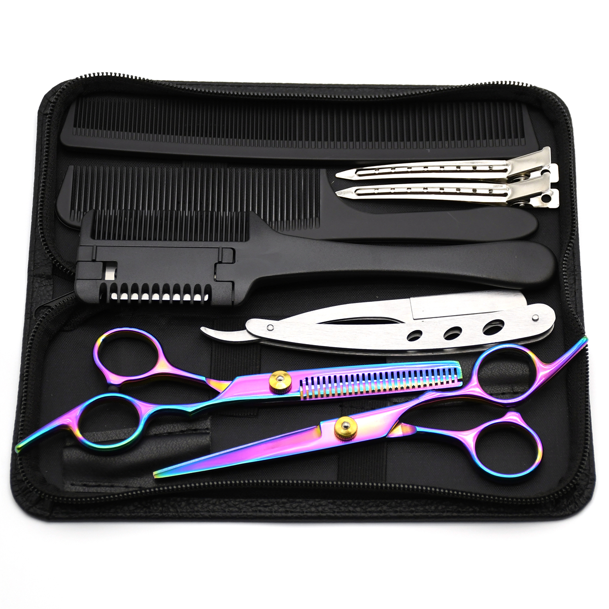 Hairdressing Scissors JP Stainless Hair Cutting Scissors Thinning Shears Barber Scissors Haircut Set: Ivory