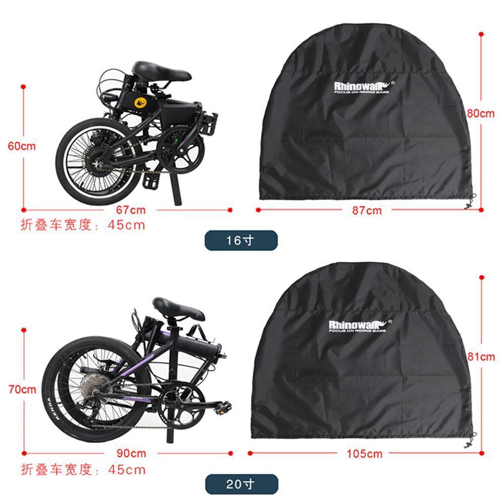 Rhinowalk – sac de rangement de vélo pliant 16 pouces 22 pouces, housse anti-poussière légère pour vélo, sac de transport pour Scooter et Train de voiture Tra M8n1