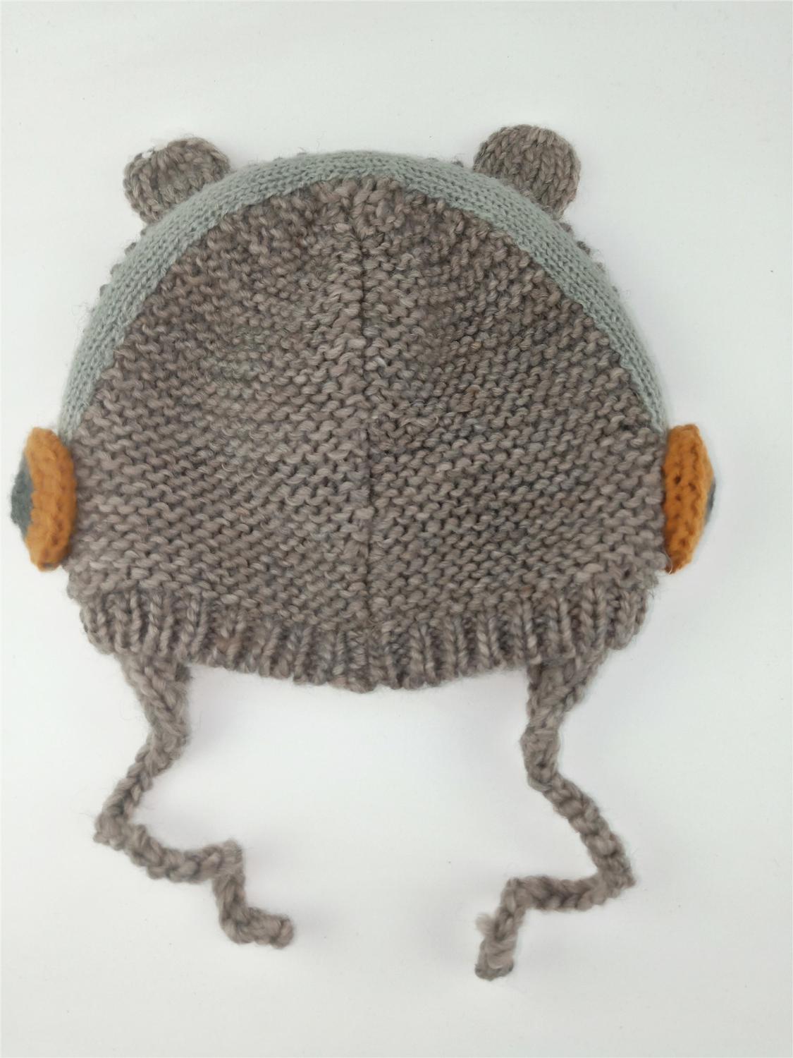 Lente herfst winter dier cartoon stijlvolle beer met oorklep voor babyjongens babymeisjes kinderen kinderen