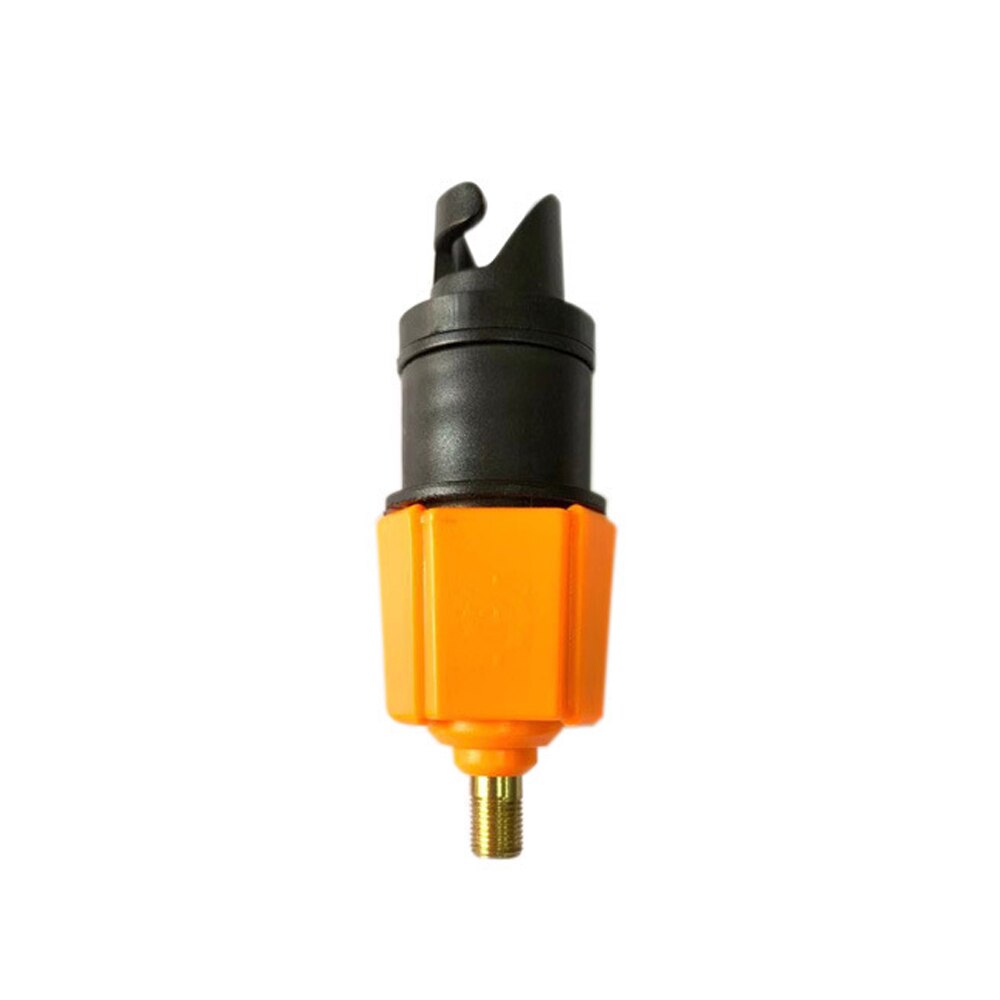 Opblaasbare Pomp Adapter Air Valve Adapter Voor Surf Paddle Board Rubberboot Kano Opblaasbare Boot Band Compressor Converter Nozzle: Oranje