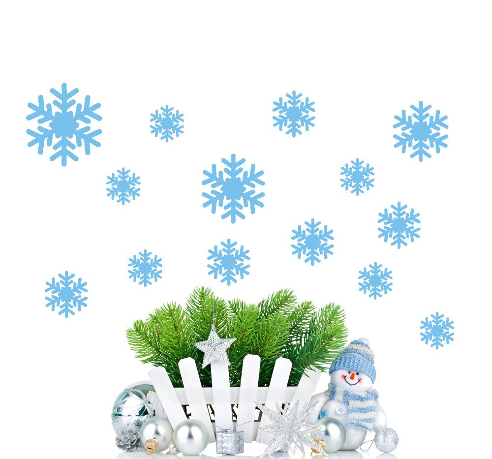 25# Wall Sticker Frozen Snow Flakes Vinyl Art Wall Quote Decal Sticker Removable Waterproof Wall Stickers Living Room Decor