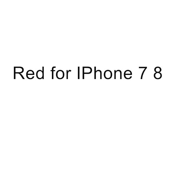 4 in 1 telefon beskyttelsessæt til iphone  x 7 8 plus iphone 7 iphone 8 iphonex touch id hjem knap klistermærke &amp; støvprop linsebeskytter: Rød til iphone 7 8