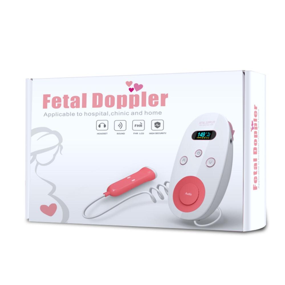 Digitale Doppler Ultrasound Apparatuur Thuis Prenatale Foetale Hartslag Detector Foetale Doppler Monitor