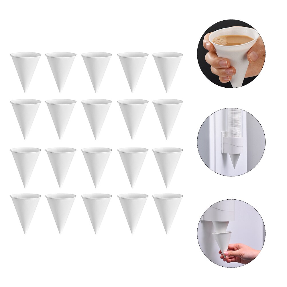 250 Pcs Cone Shaped Paper Cups Water Cups Disposable Water Storage Container