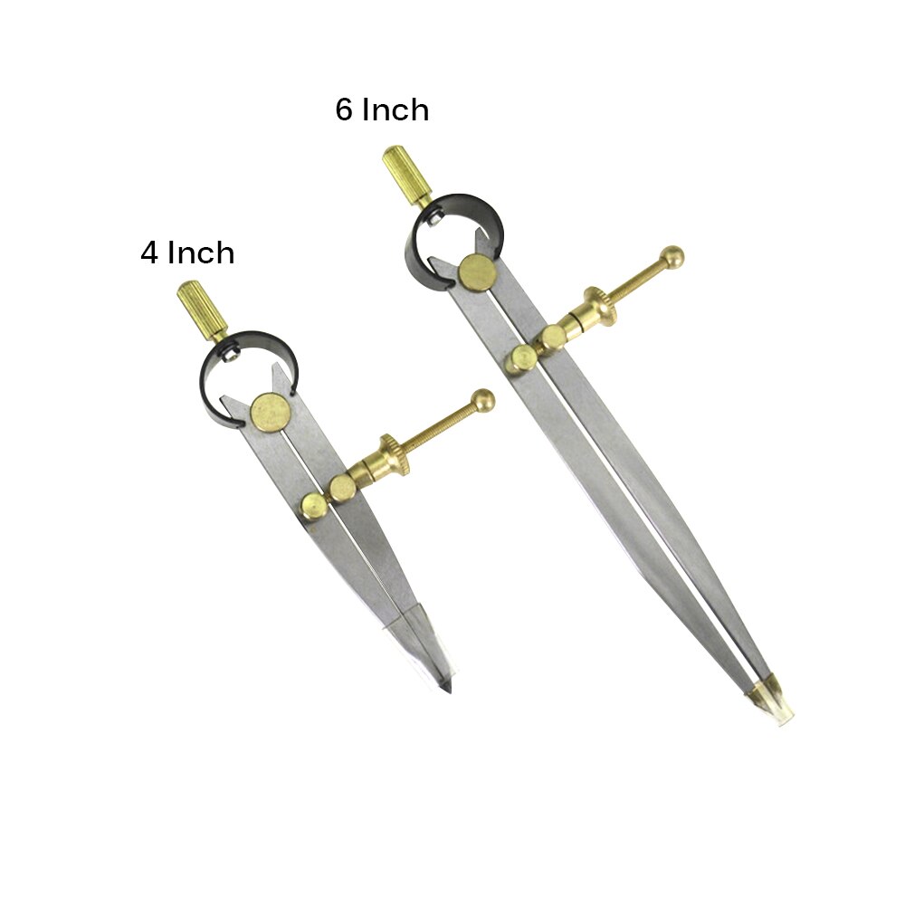 4 "/ 6" DIY Wing Divider Leather Craft Rotating Scratch Leather Compasses DIY Handmade Sewing Tools