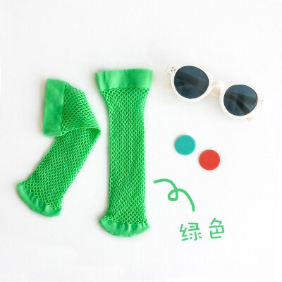 9 Colors Kid Toddler Candy Colors Breathable Mesh Fishnets Socks.Chic Children Baby Girl's Fishnet Socks In tube Sock Sox 3Y-8Y