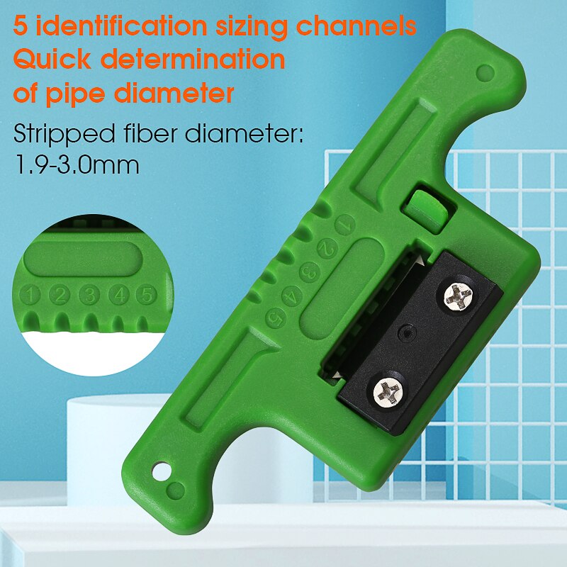HMSAT-5 Fiber Câble Dénudeur FTTH À Fibers Optiques Décapage 1.9 ~ 3mm MSAT5 Accès Outil Kit Tampon Lâche Tube Décapant AUA-05