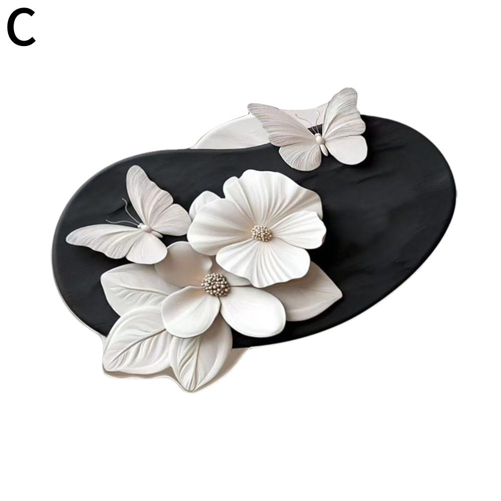 3d visuelle effekter sklisikker gulvmatte hurtigtørkende dusjteppe blomstermønster kiselalger gjørmeabsorberende teppe dårlig 40 x 60cm: Rød