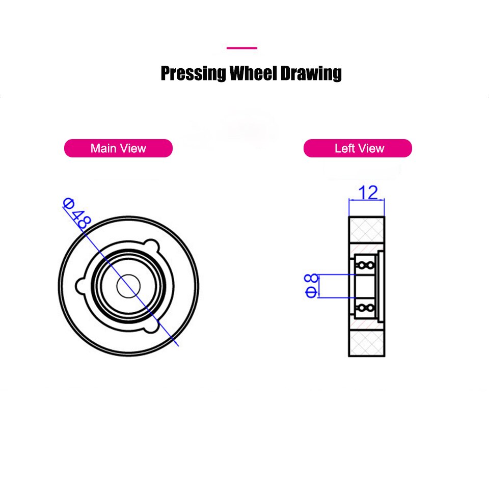 Pressing Wheel Roller And Conveyor Chain Pad for SCM and Yuetong Automatic Edge Banding Machine 10Pcs/Lot FLK011