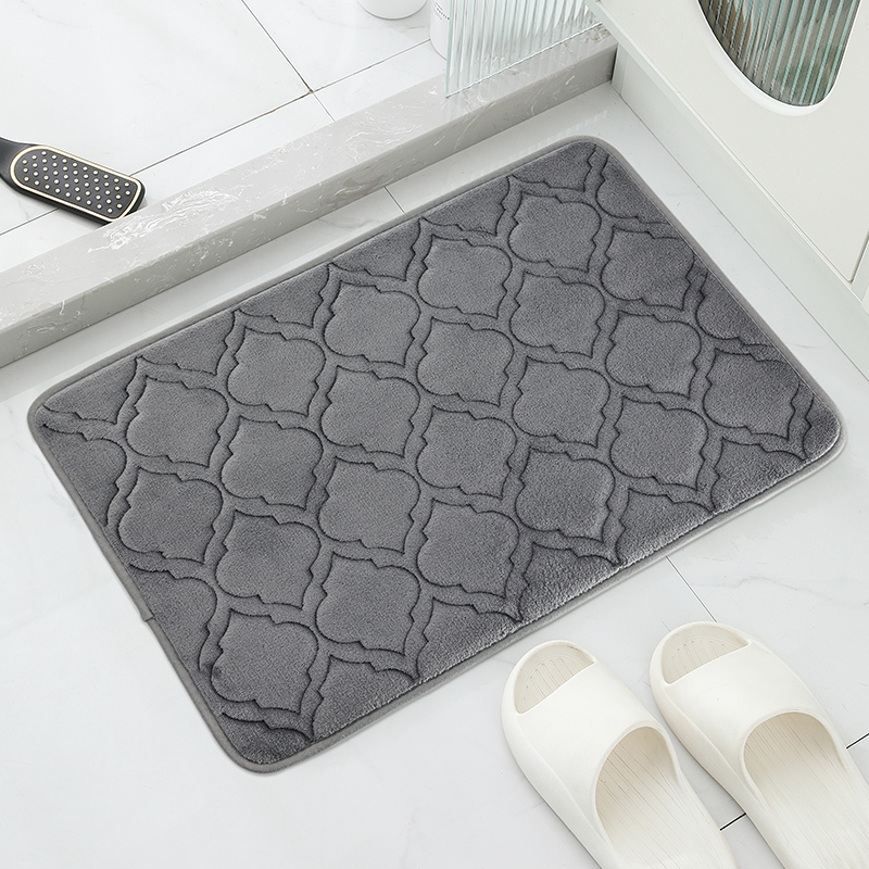 Gestreepte badmat, absorberend sneldrogend keukentapijt, antislip ultrazacht in het tapijt, ideale badkamerproducten voor de slaapkamer.: Dark Gray