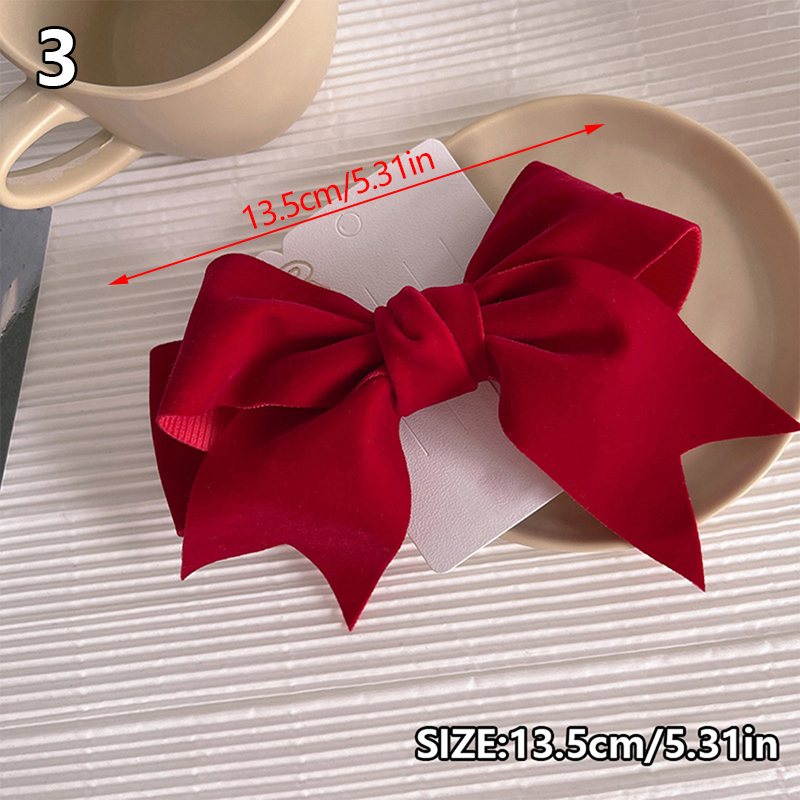 Pinza de pelo de cinta de lazo para niña, pasador de pelo de Primavera de satén sólido Simple, diadema Retro con Clips, accesorios para el cabello