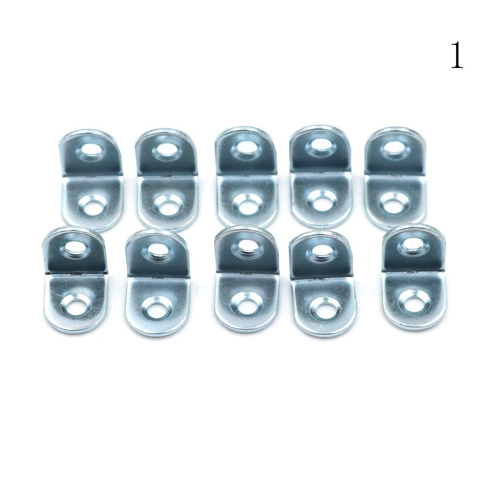 10pcs Furniture Hardware Furniture Corner Brackets L Shape Stainless Steel Right Angle Bracket Window Corner Protector: A1