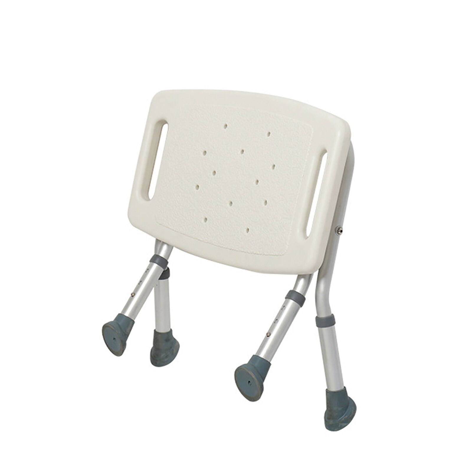 Sammenklappelig brusebad bade sæder badeværelse stol skammel med skridsikre fødder justerbare højde dræningshuller til ældre handicappede