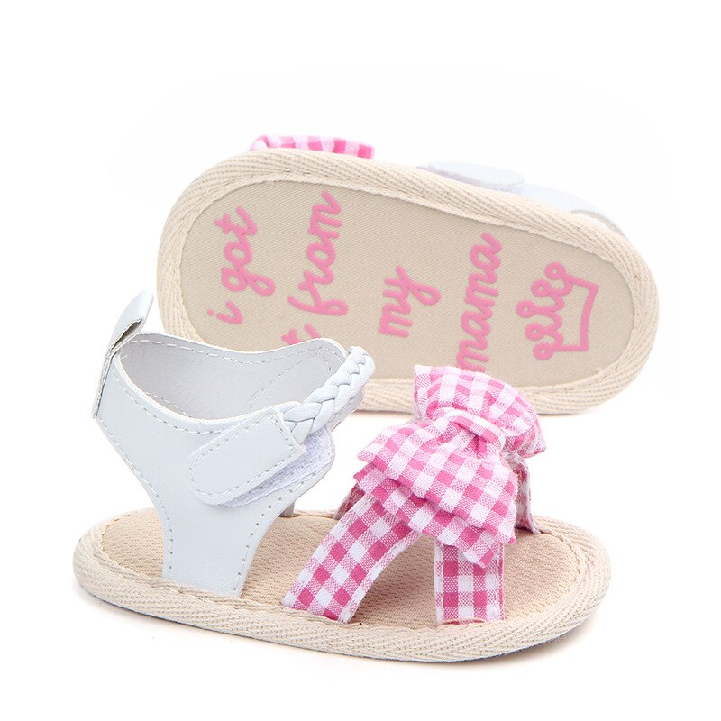 Brand Infant Baby Summer Shoes Toddler Leather Shoes for Girls Soft Sole Cute Bowknot Princess Newborn Footwear 1 Year Old