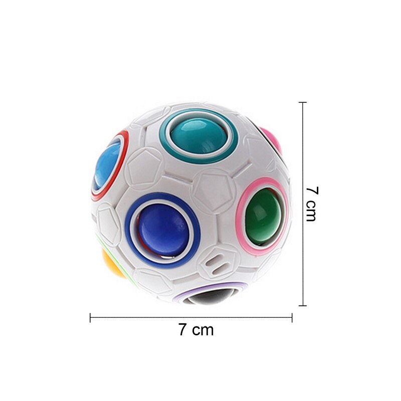 Magische Bal Cube Speed Puzzel Bal Kids Educatief Grappige Speelgoed Voor Kinderen Volwassen Stress Reliever 70x70x70mm