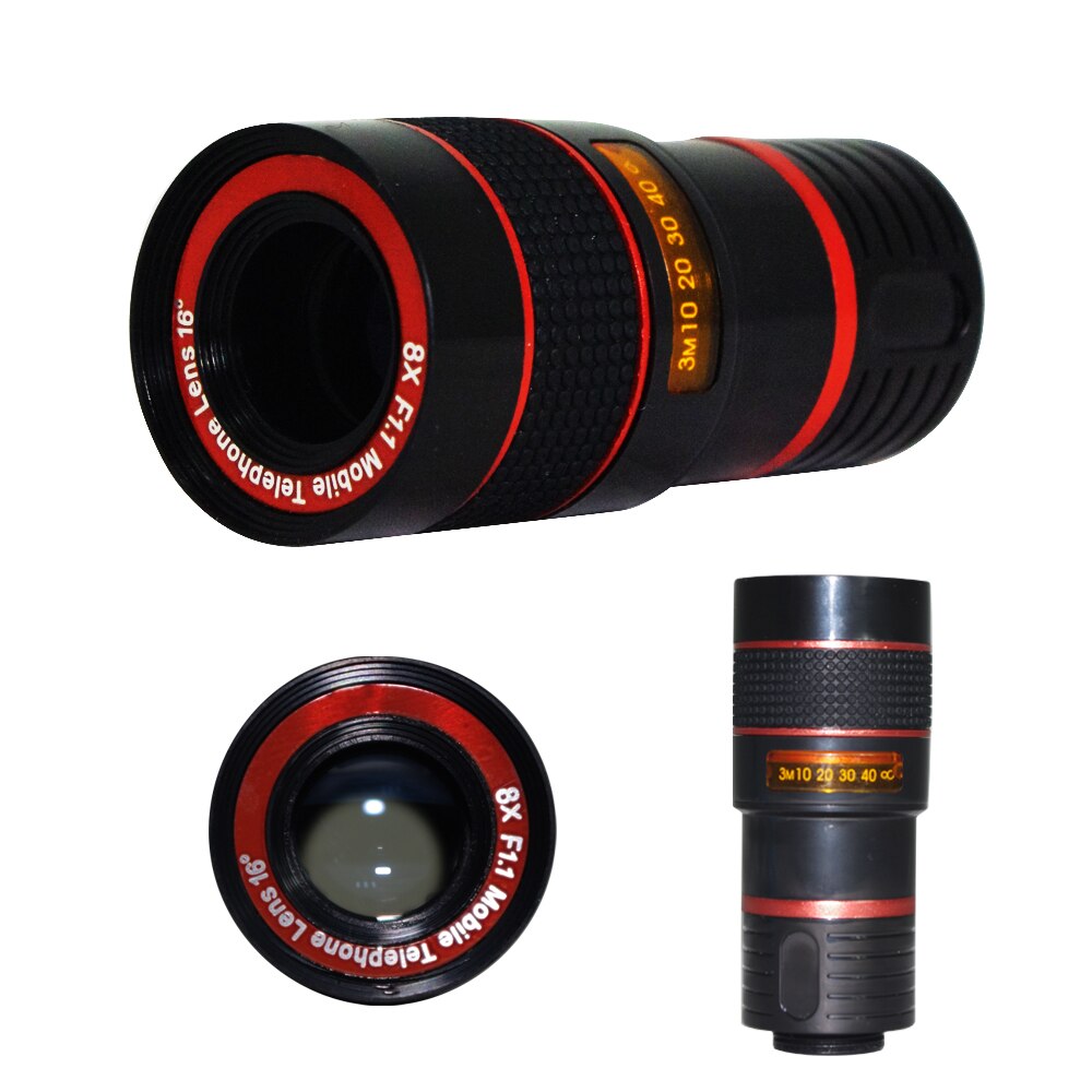 Apexel 8x Zoom Lentille de Télescope de Téléphone Portable pour iPhone 7 8 6plus Téléphone Portable Universel Lentilles de Caméra pour Samsung s9 xiaomi redmi