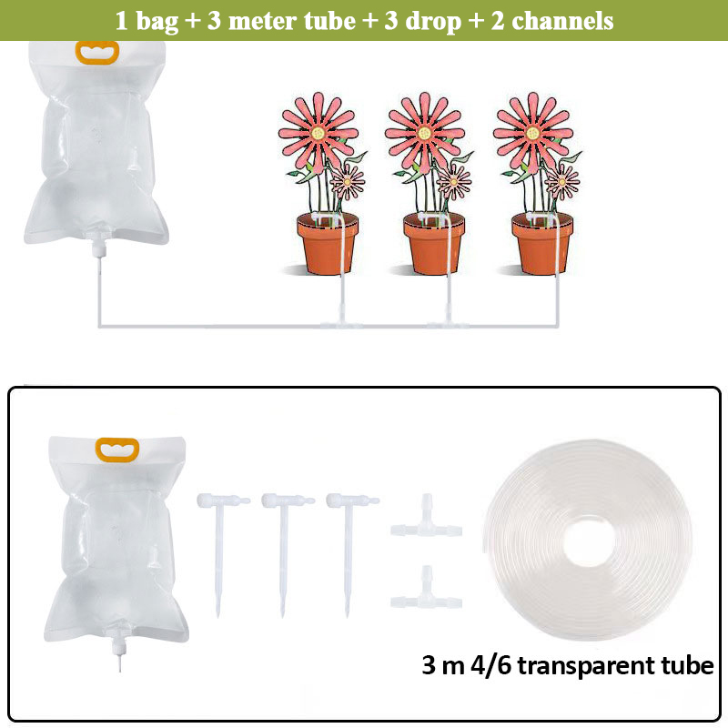 3,5 L Tuin Gieter Automatische Plant Irrigatiezak Verstelbare Infuus Drinkzak Tuinieren Zelfdrinkende Bevruchting Zak: Rood