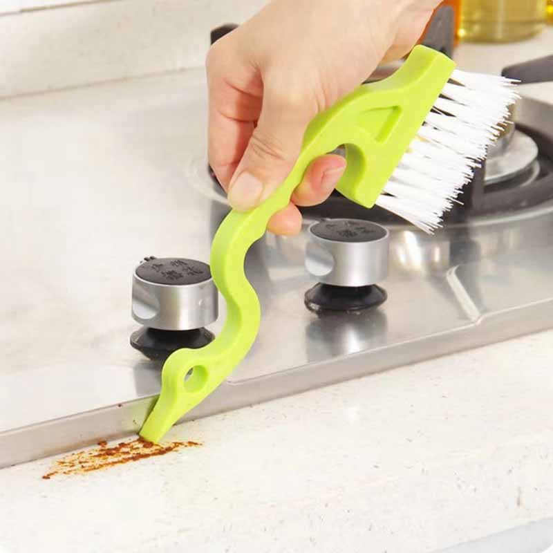 3 Colors Window Groove Cleaning Brush Swan Shape Scraper Brush Sill Crevice Cleaner Household Cleaning Brush Kitchen Clean Tools