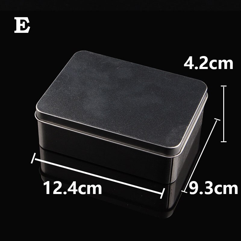 2 Boîtes En Fer Blanc Rectangulaires – Rangement Pratique Pour Thé, Bonbons, Bijoux & Cosméticos - 10