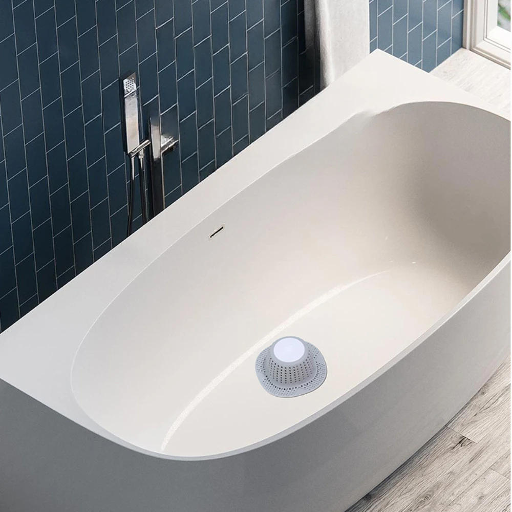 Bathtub Drain Hair Catcher Collapsible Drain Protector for Pop-Up and Regular Drains of Shower Bathtub Tub Bathroom Sink