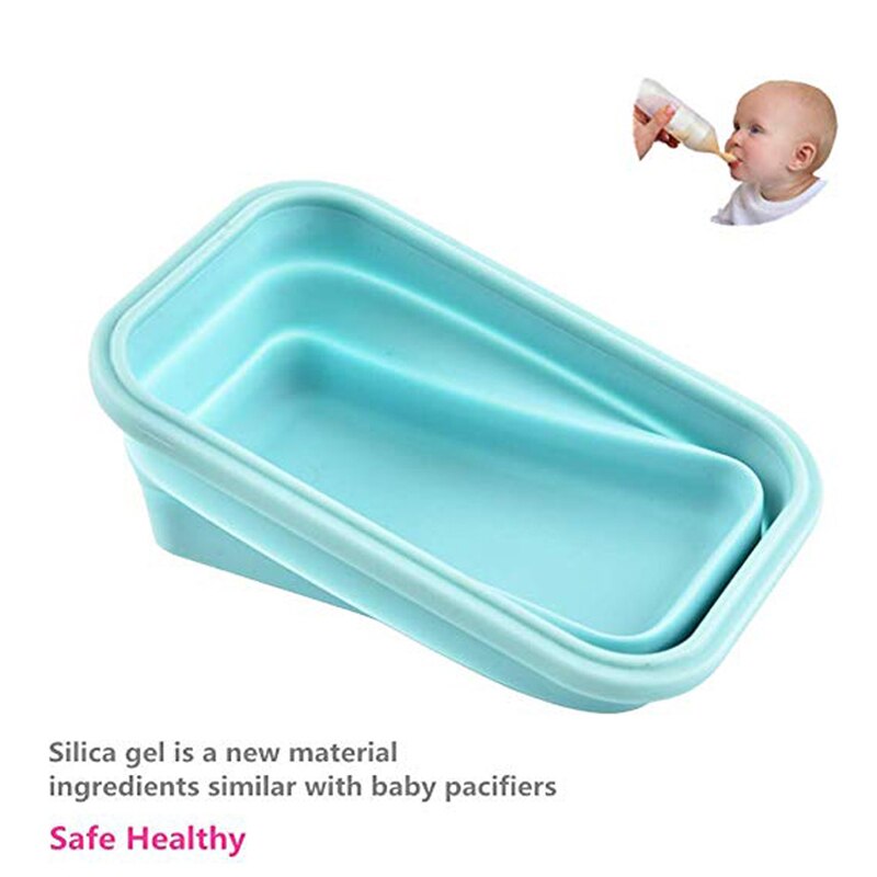 3pcs Silicone Collapsible Lunch Box Food Storage Containers Microwave Freezer Safe Lunch Box Outdoor Picnic Travel Containers