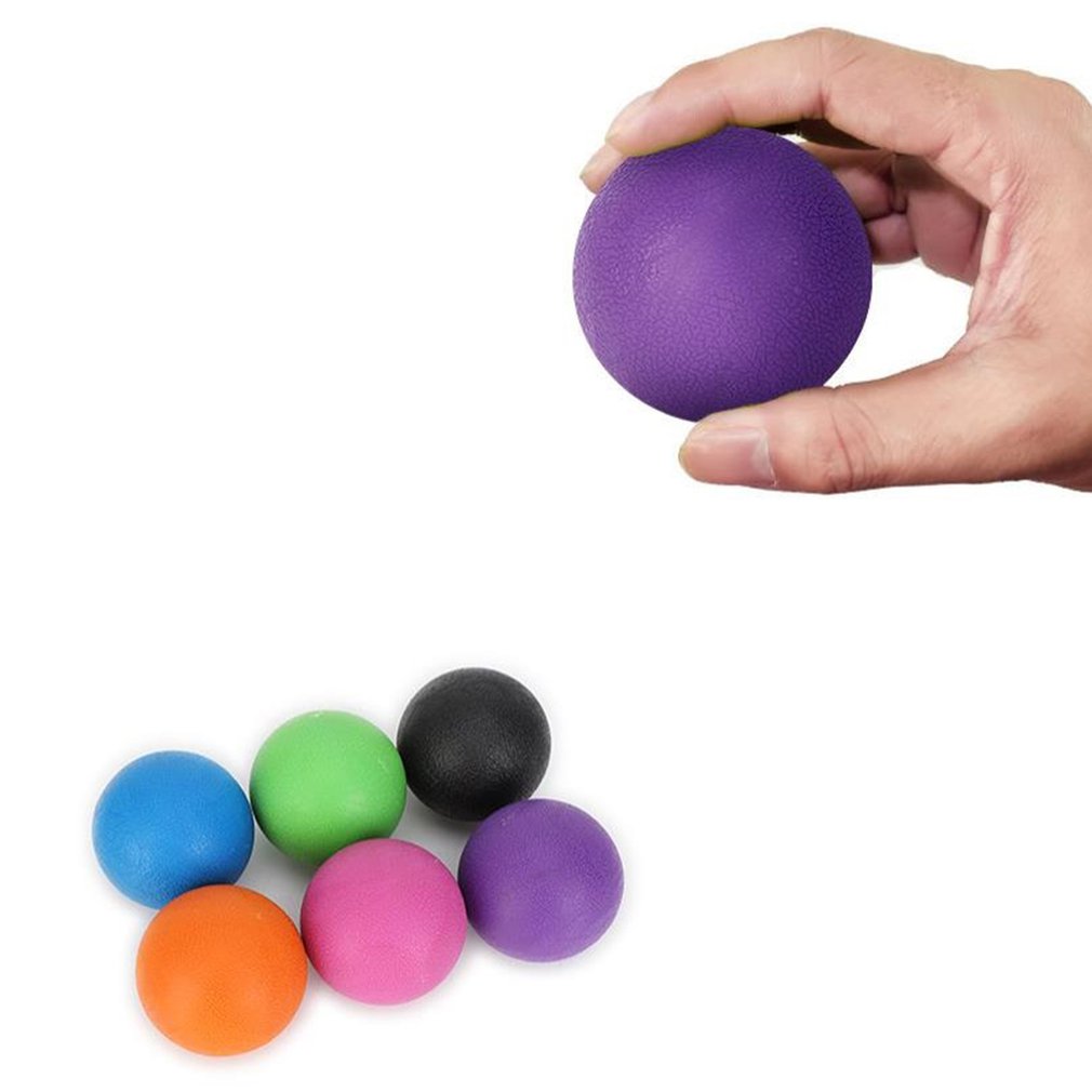 63mm Lacrosse Bal Fitness Massage Bal TPE Rubber Hockey Trigger Punt Ontspanning Zelf Massage Yoga Bal Training Fascia