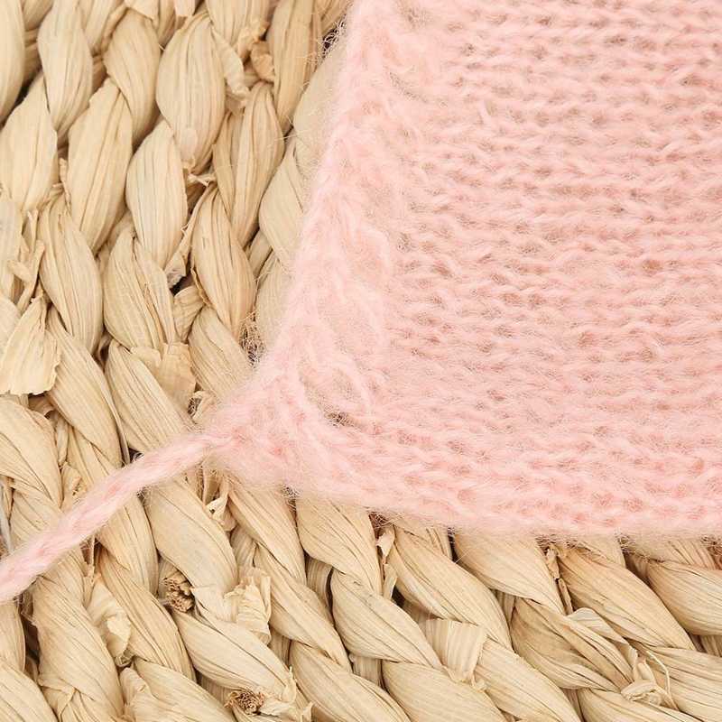 Baby Fotografie Prop Hat Handgemaakte Baby Fotografie Rekwisieten Outfits Cap Katoen Blend Baby Hoed Ronde Leuke Hoed