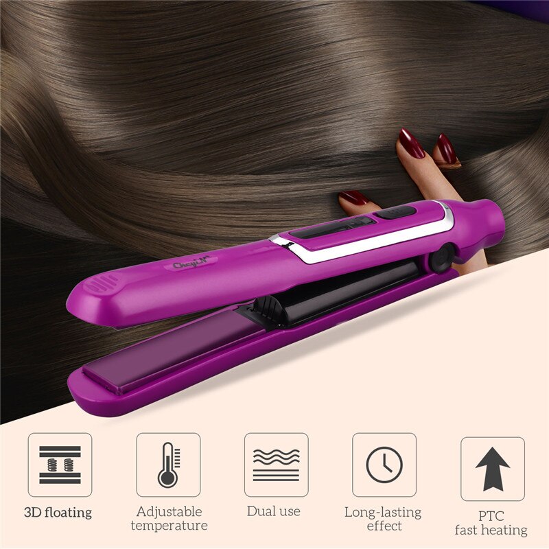 Rolo de ondulação do cabelo sem fio automático curler mini recarregável ferro liso profissional cerâmica alisador cabelo styler