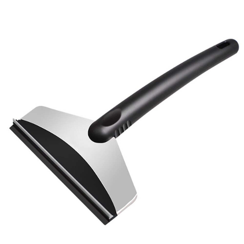 Pala de nieve portátil para coche, rascador de nieve de acero inoxidable, función Muitl, herramienta de extracción de hielo para coche: Grey